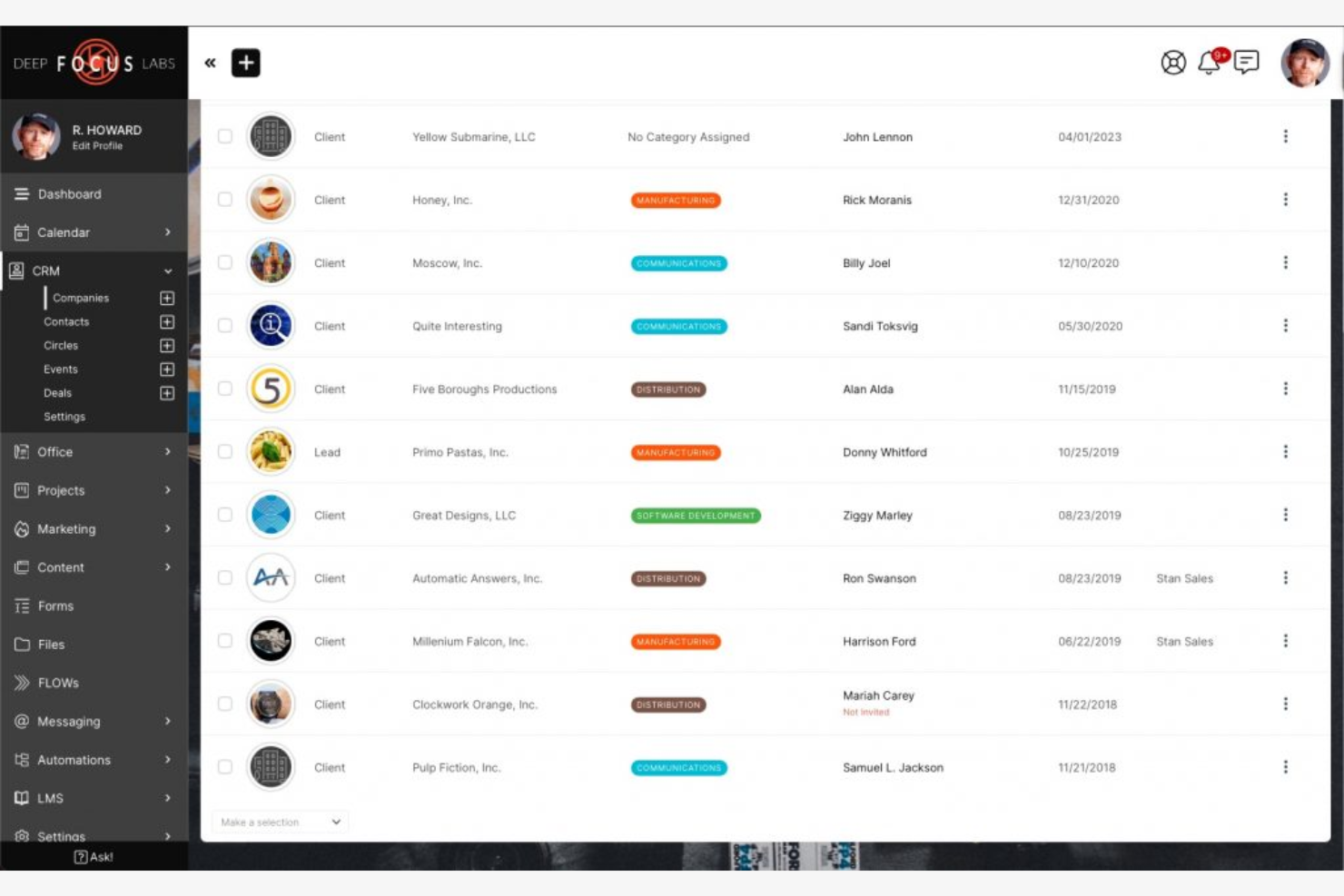 SuiteDash screenshot - 13 meilleures alternatives à HoneyBook évaluées en 2026