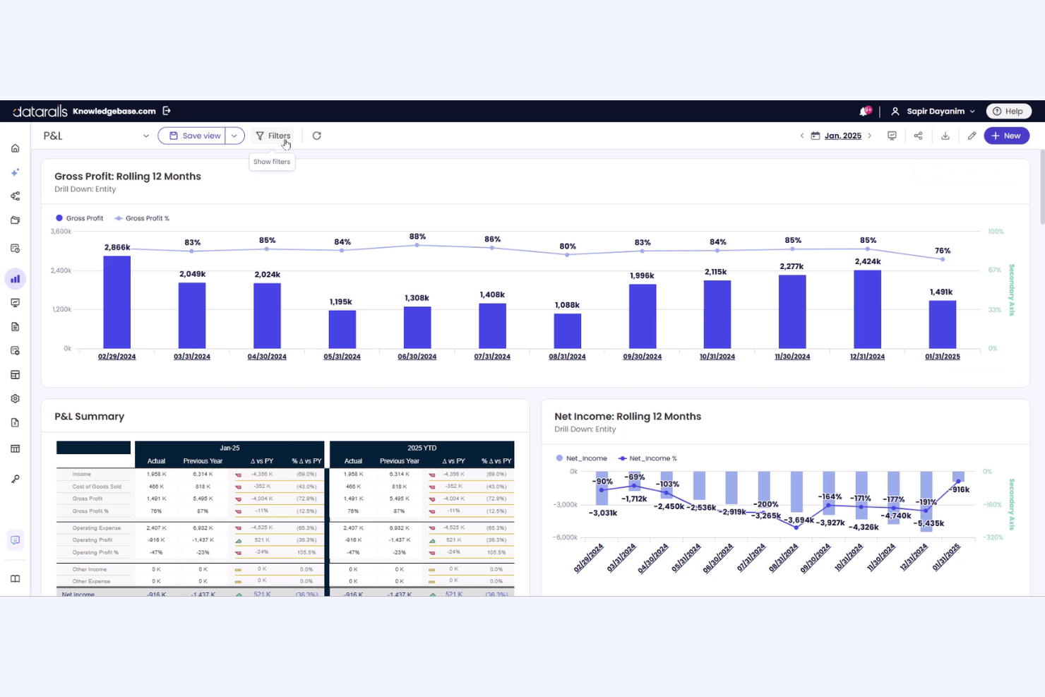 Datarails FP&amp;A screenshot - 21 Best Financial Analysis Software for Accountants Reviewed in 2026