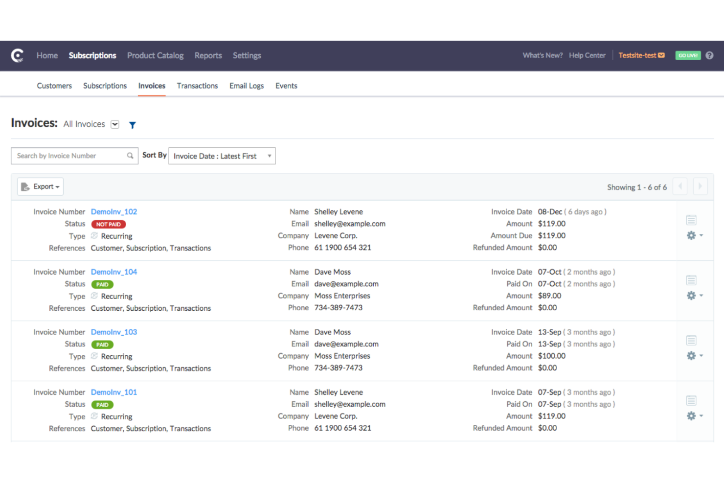 Chargebee screenshot - 14 Best Enterprise Invoicing Software Reviewed in 2026