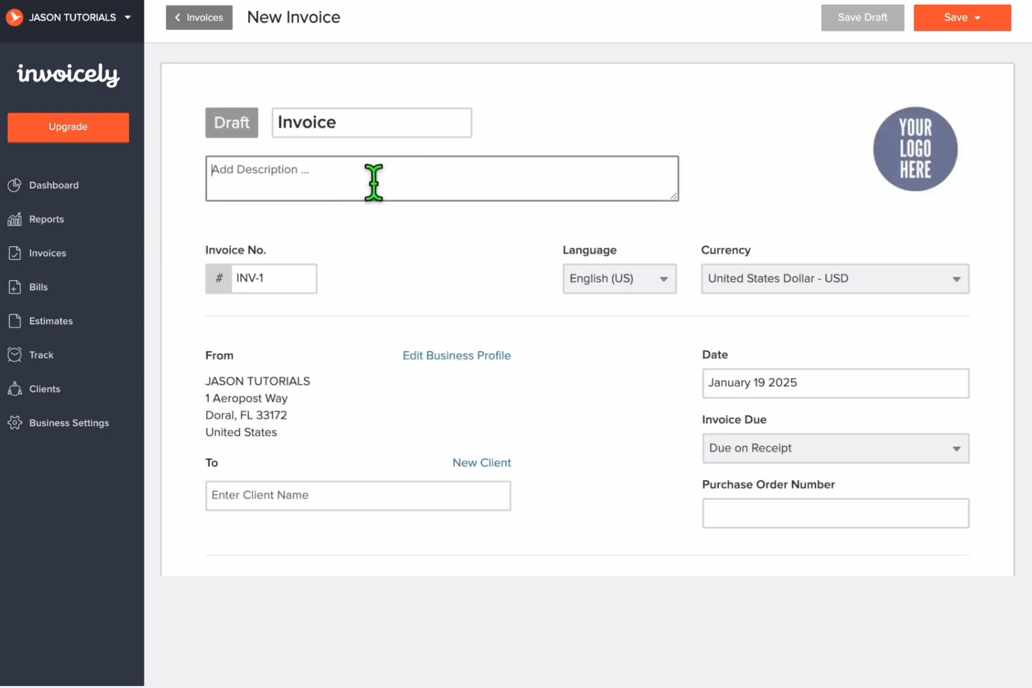 Invoicely screenshot - 14 Meilleurs Logiciels de Facturation et de Gestion de Factures Passés en Revue en 2026