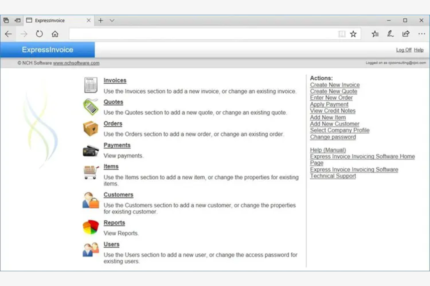 Express Invoice screenshot - 16 Best Billing Software for Mac Reviewed in 2026