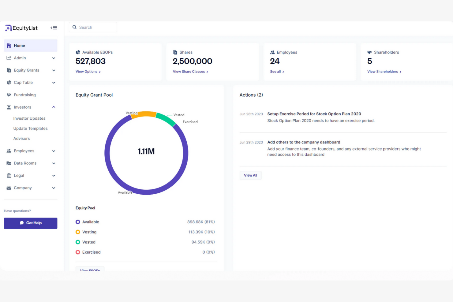EquityList screenshot - 14 Best Cap Table Management Software Reviewed in 2026
