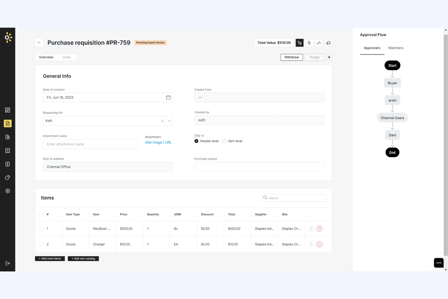 Zapro screenshot - 17 Best Purchase Order Software for Small Business (2026)