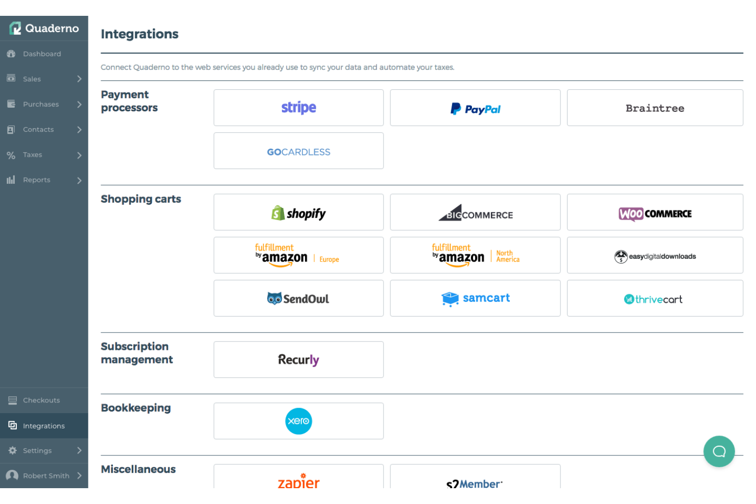 Quaderno screenshot - 12 Best Sales Tax Compliance Software Reviewed in 2026