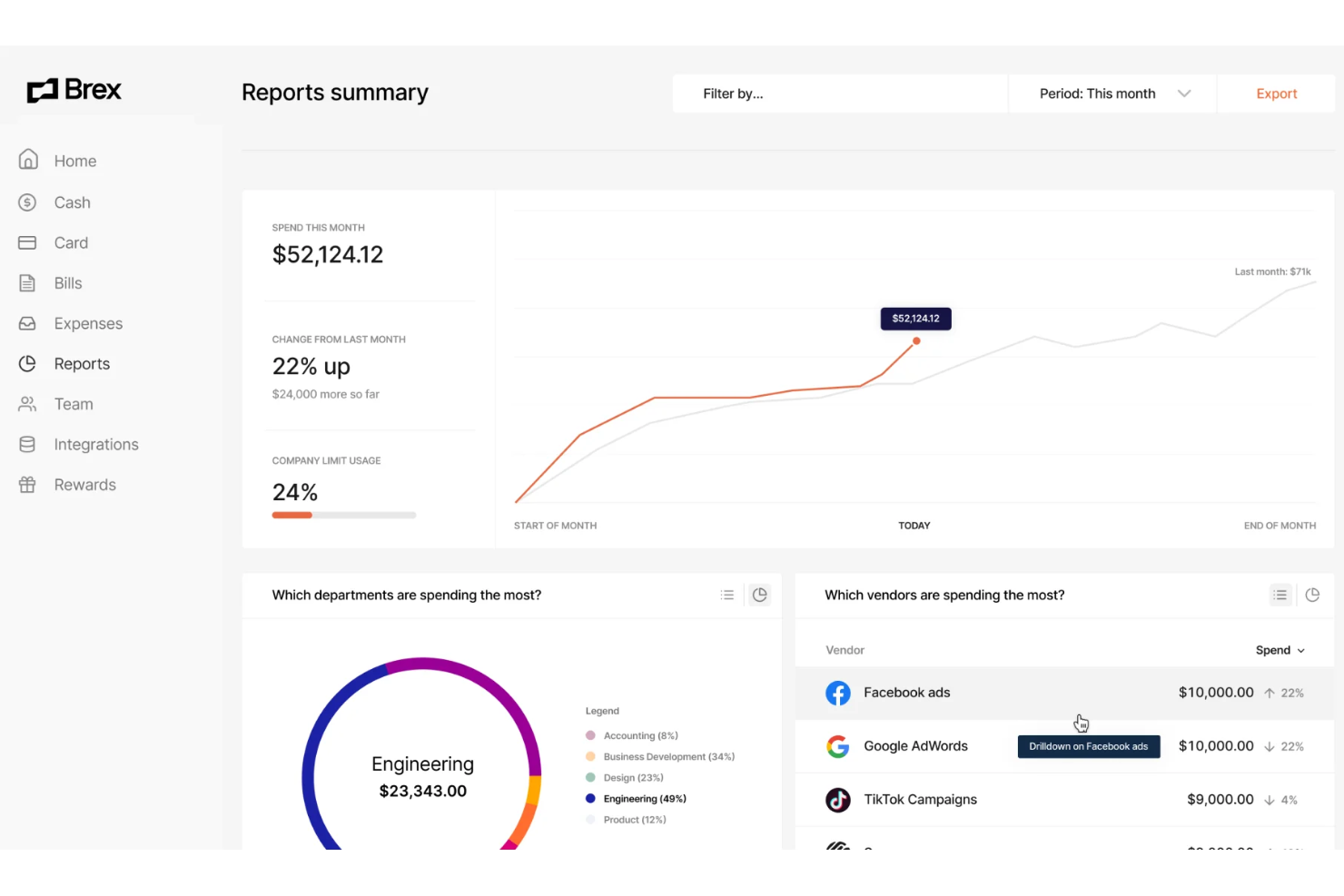 Brex screenshot - 15 SAP Concur Alternatives for 2026