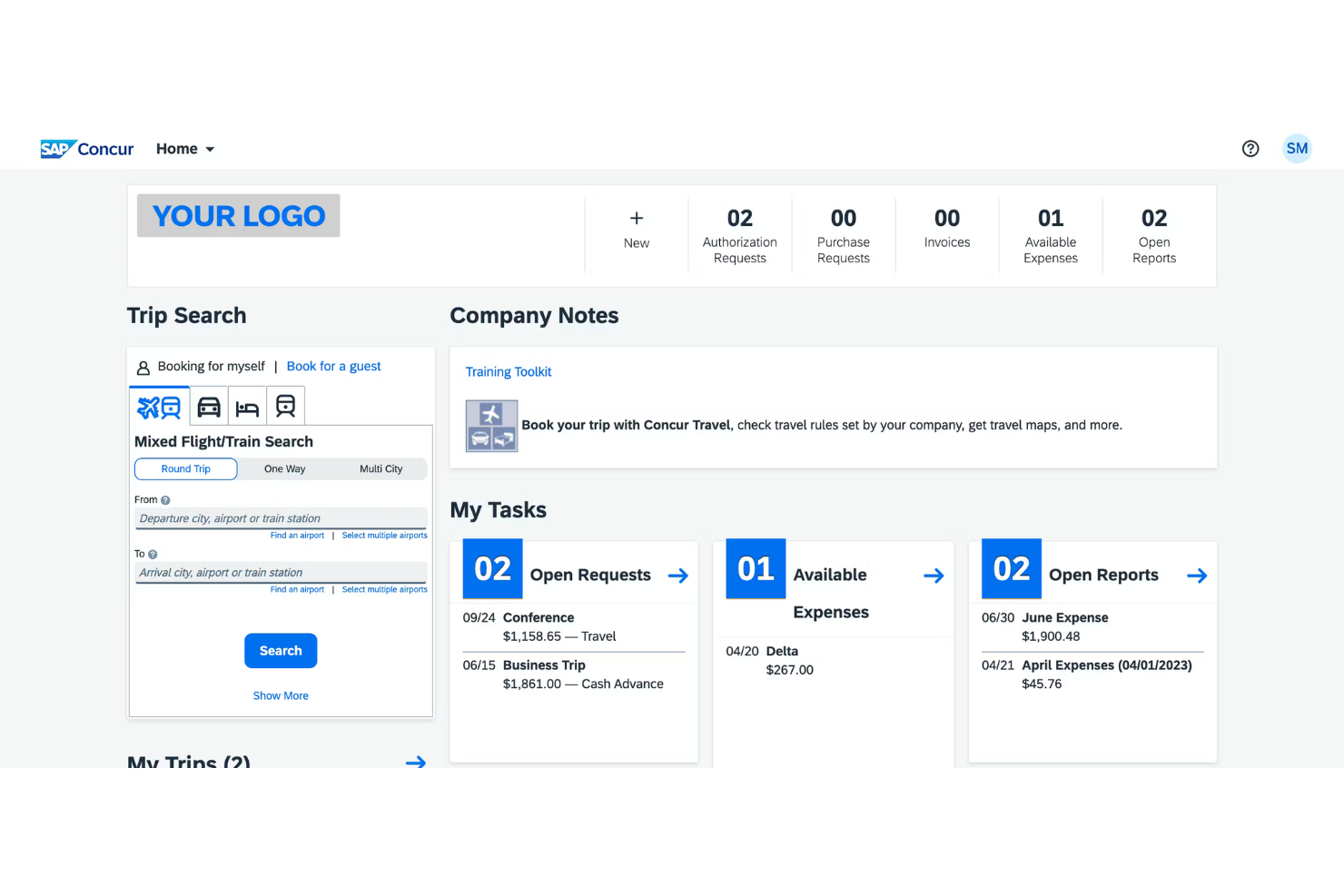 SAP Concur screenshot - 13 Expense Management Software Options for Healthcare in 2026