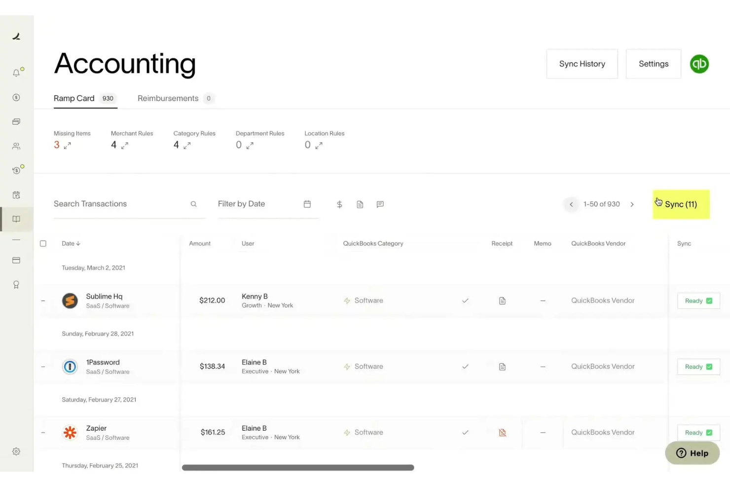 Ramp screenshot - 13 Expense Management Software Options for Healthcare in 2026