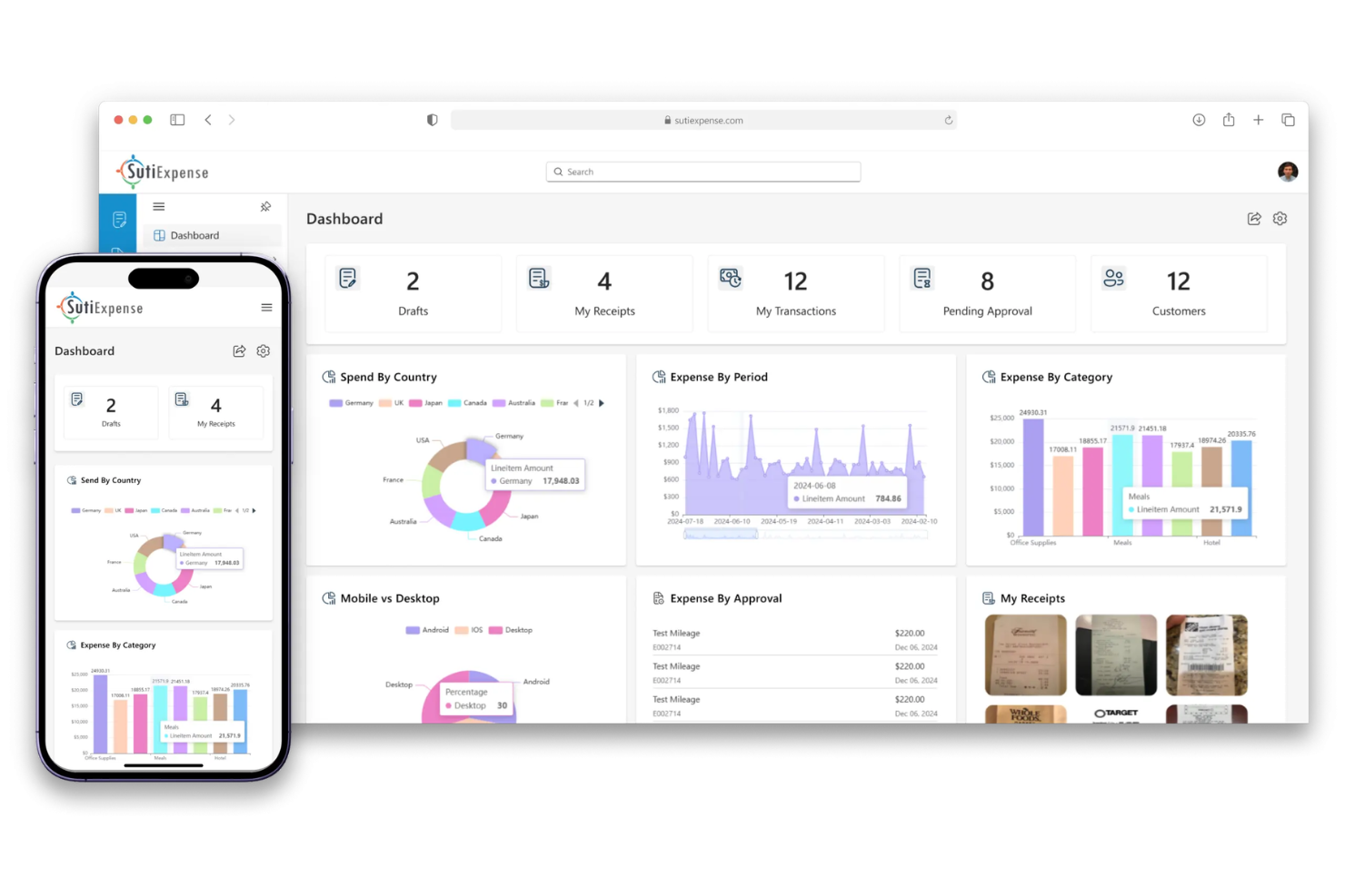 SutiExpense screenshot - 13 Expense Management Software Options for Healthcare in 2026