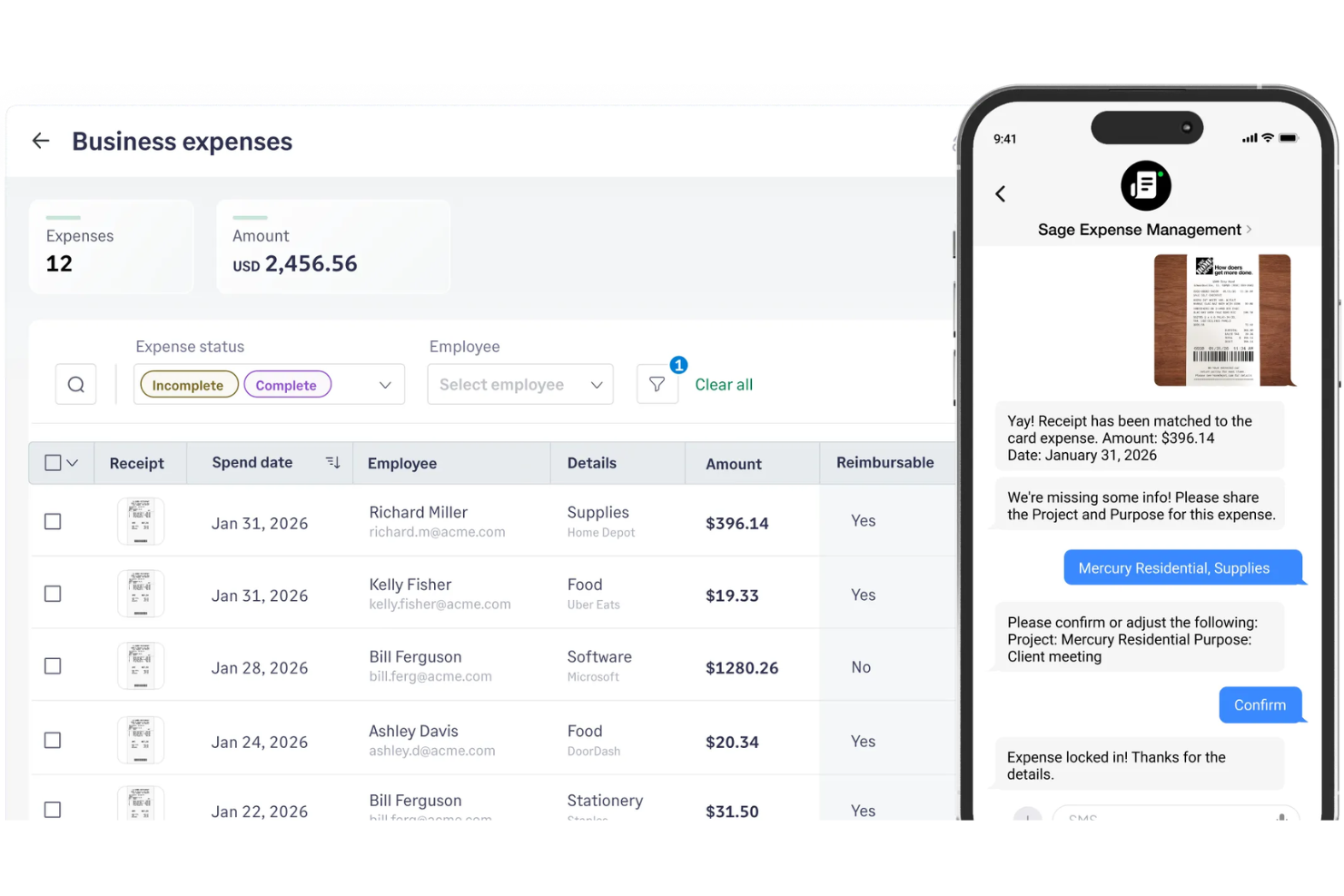 Sage Expense Management screenshot - 13 Credit Card Expense Management Software for 2026