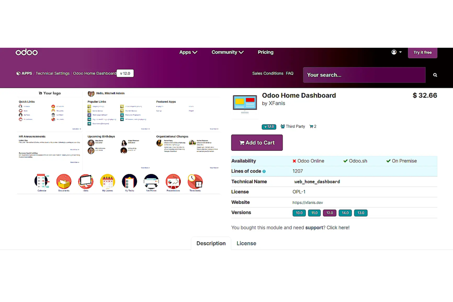 Odoo screenshot - 20 Zoho CRM Alternatives for 2026