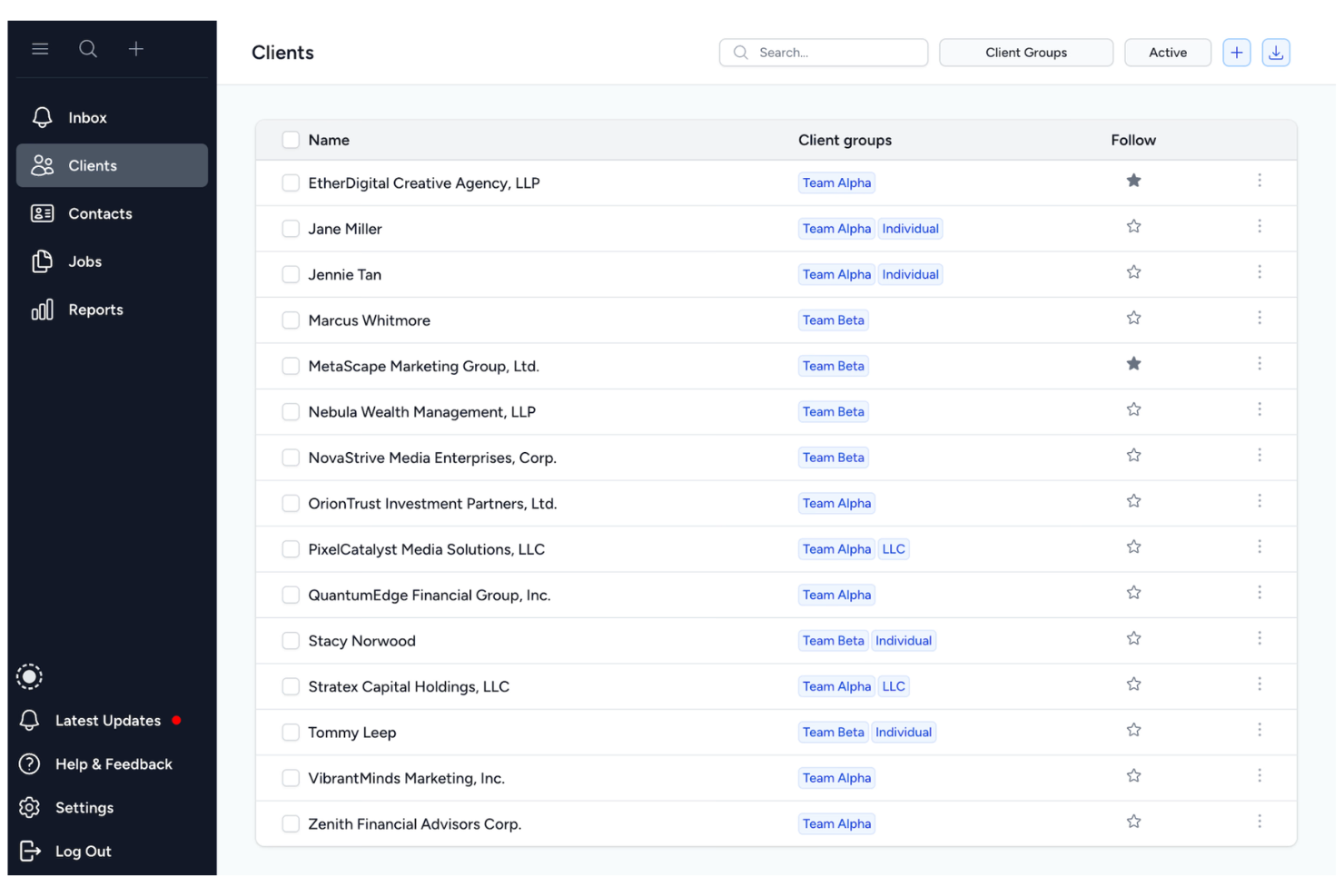 Tidyflow screenshot - 17 TaxDome Alternatives Picked for 2026 for Accounting Firms