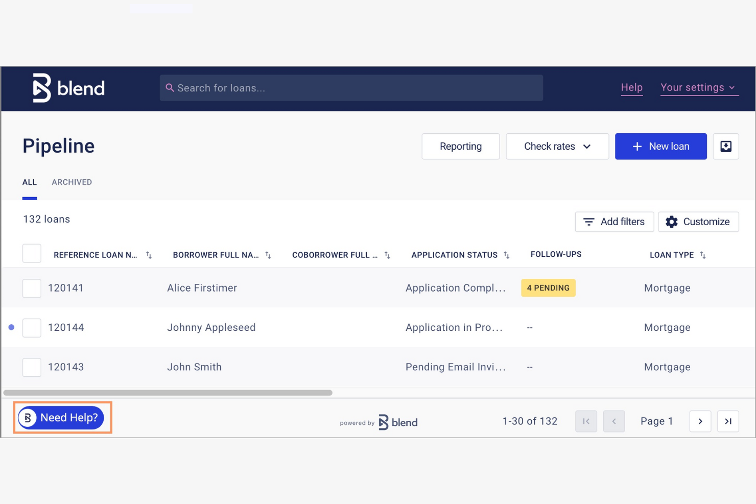 Blend screenshot - 14 Loan Software for 2026