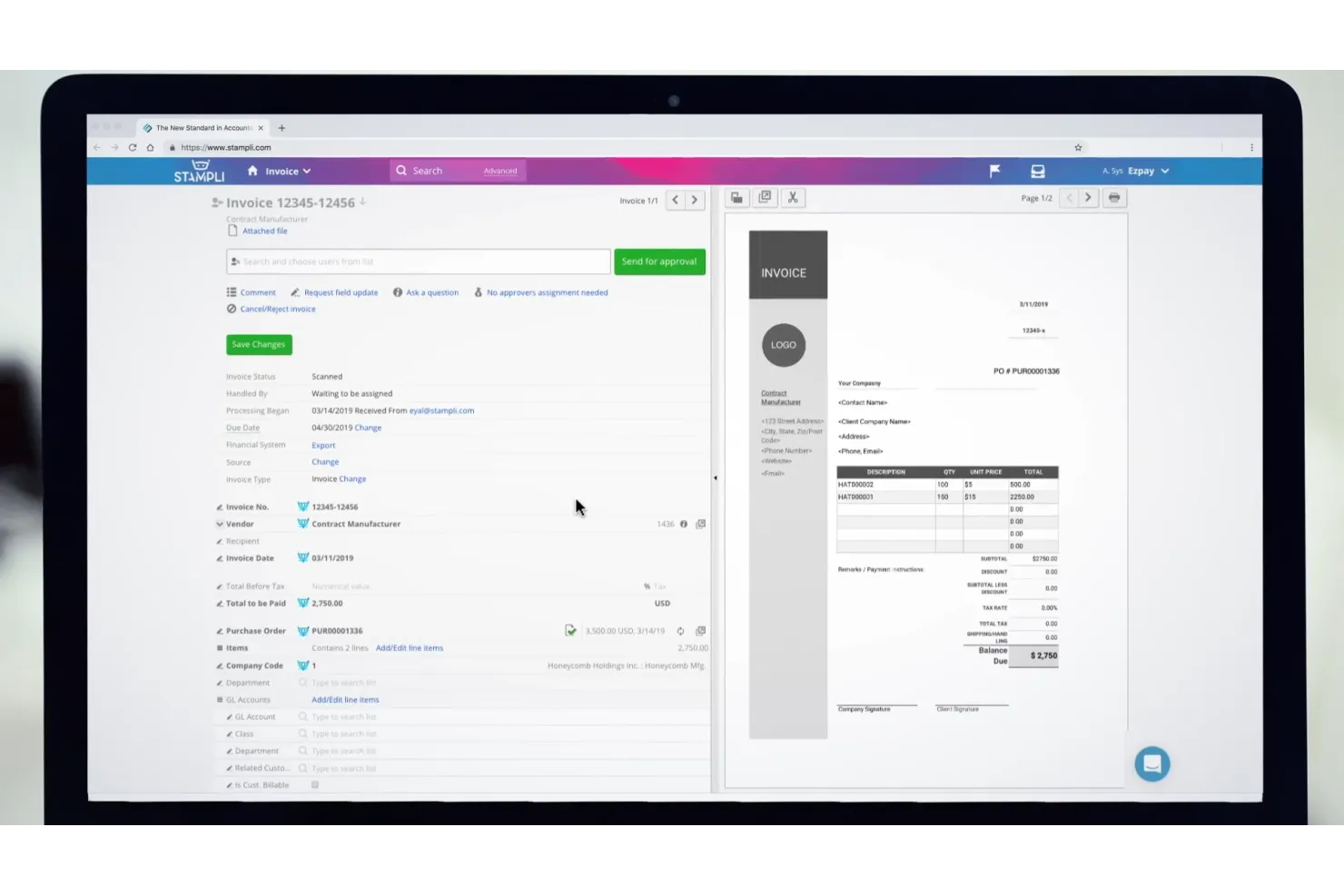 Stampli screenshot - 15 Best Automated Invoicing Software Picks for 2026