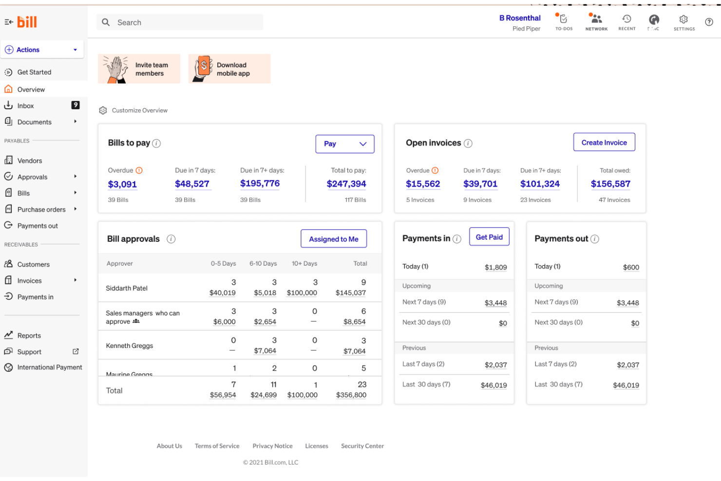 BILL screenshot - 15 Best Automated Invoicing Software Picks for 2026