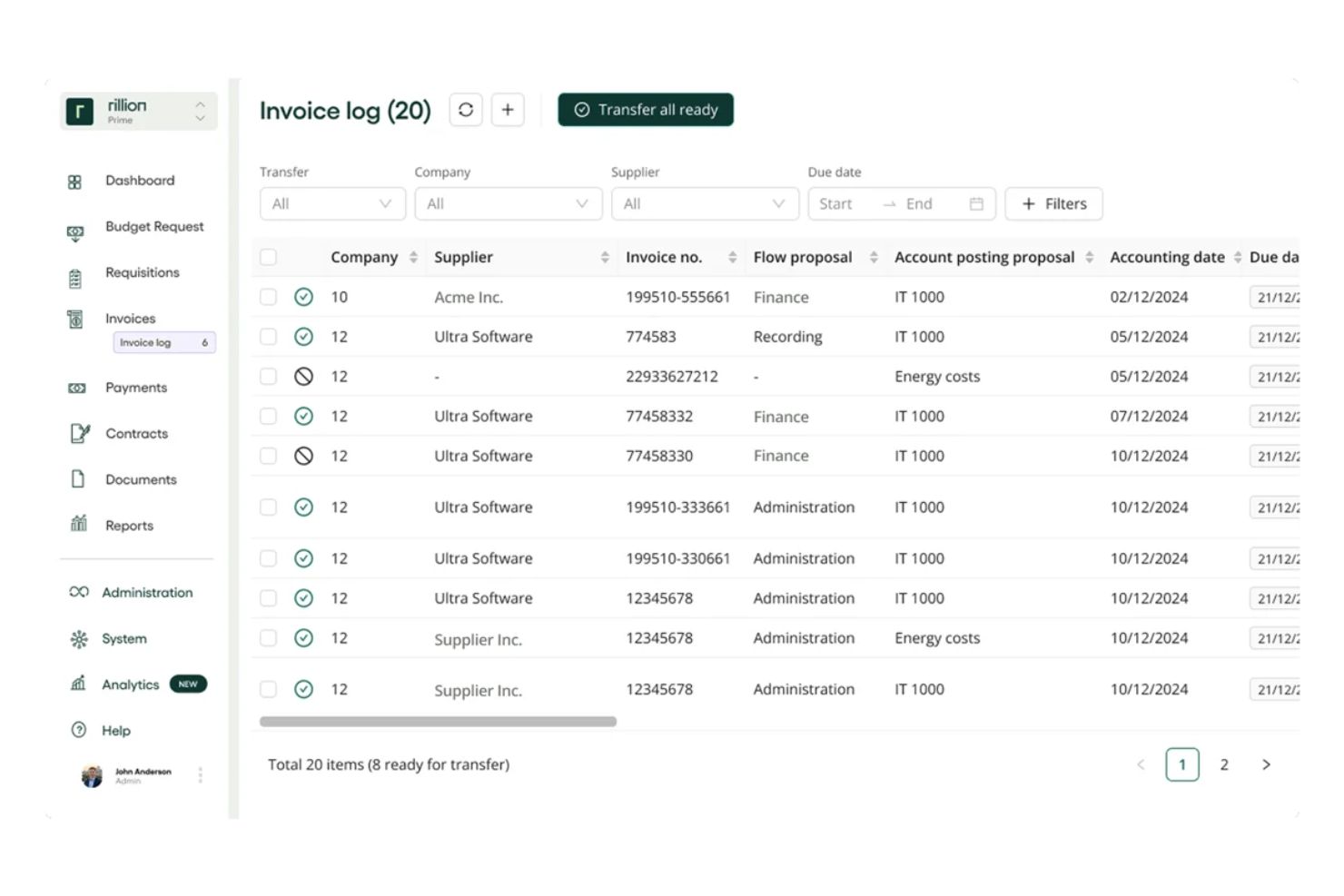 Rillion screenshot - 16 Top Stampli Alternatives for AP Automation in 2026