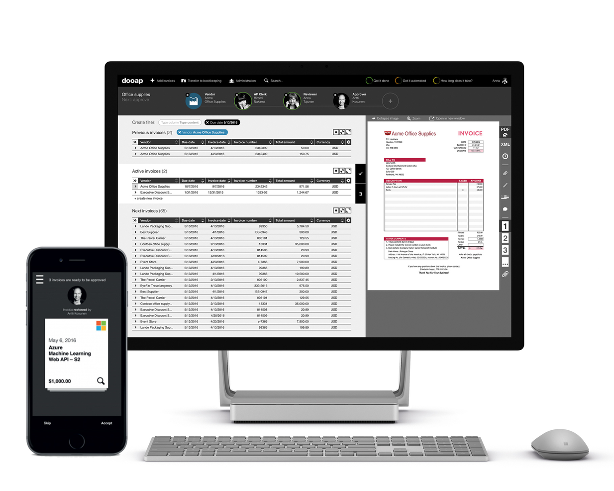 Dooap screenshot - 16 Top Stampli Alternatives for AP Automation in 2026
