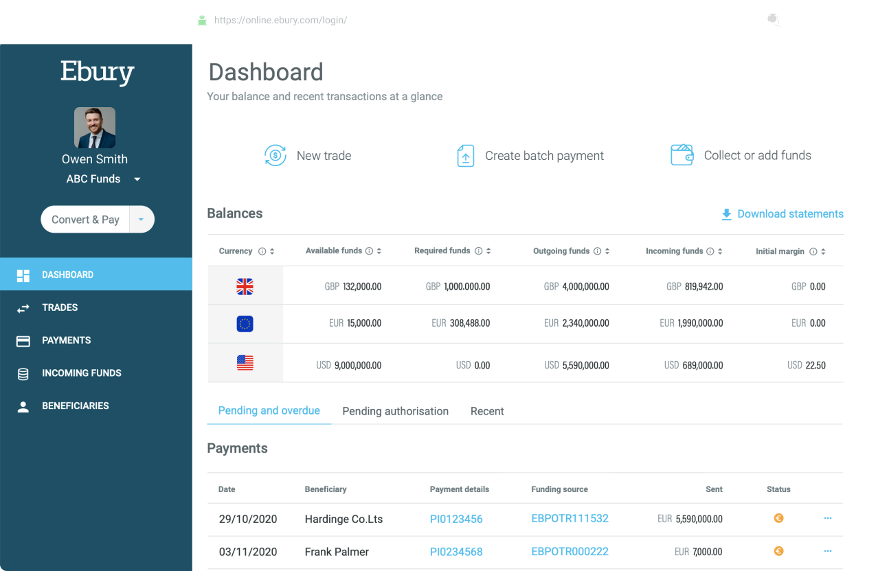 Ebury screenshot - 17 Airwallex Alternatives for Global Business Payments in 2026