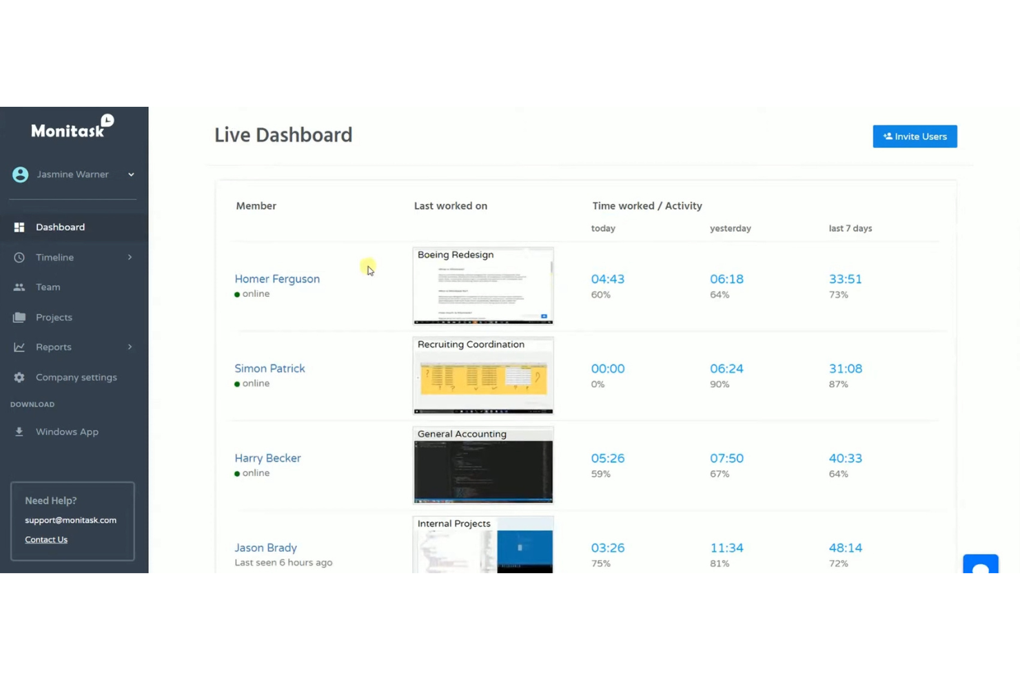 Monitask screenshot - 21 Hubstaff Alternatives Picked for 2026