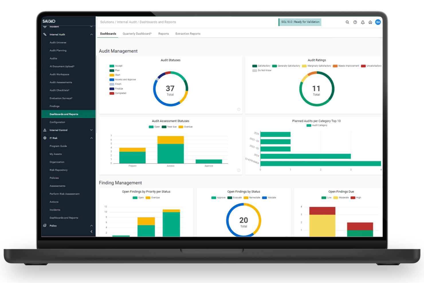 SAI360 screenshot - 17 Best Internal Audit Management Software for 2026