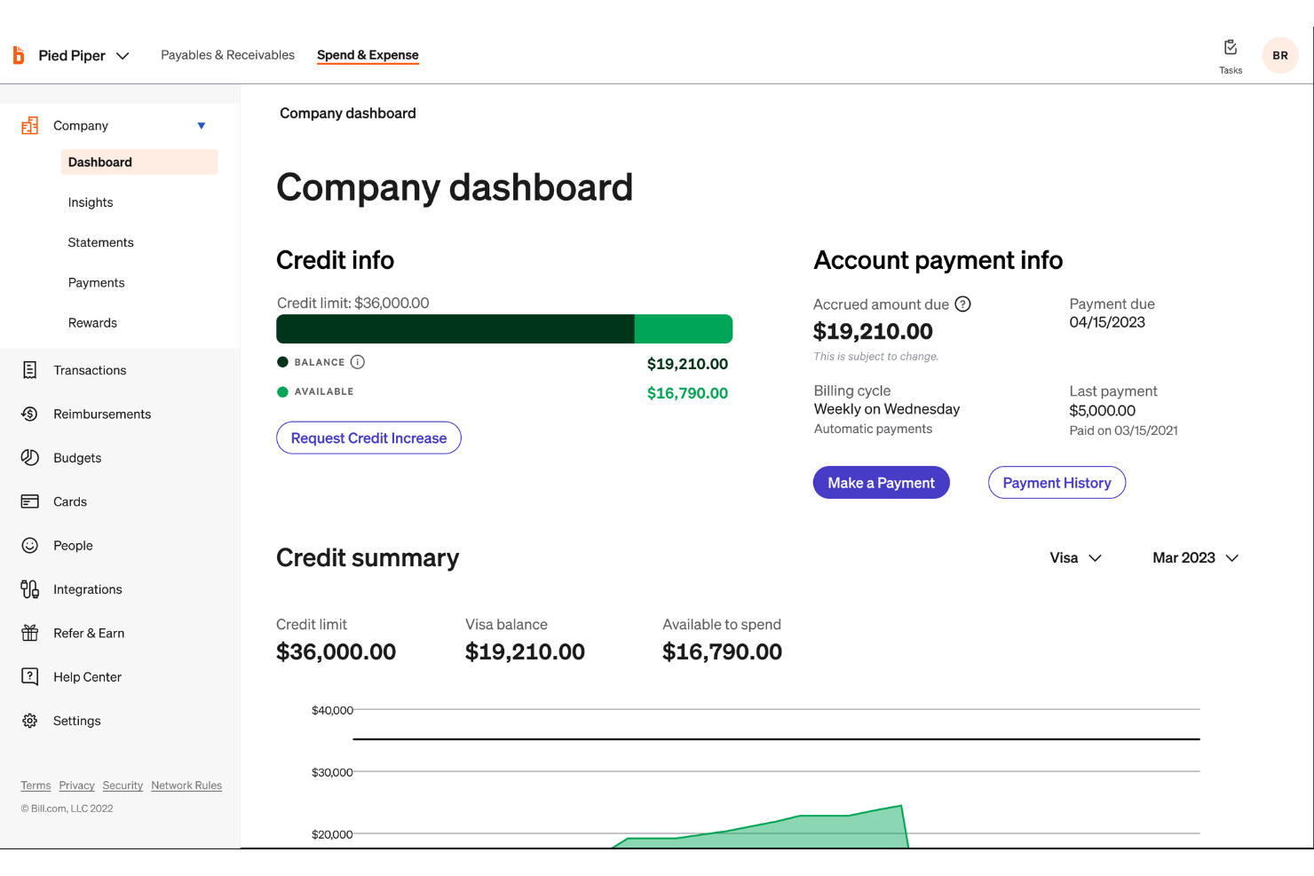 BILL Spend &amp; Expense screenshot - 20 Best Enterprise Spend Management Software in 2026