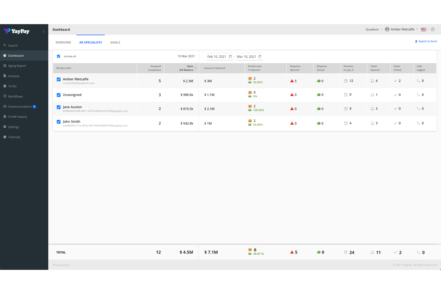 Quadient AR by YayPay screenshot - 10 Digital Payment Solutions Picked for 2026