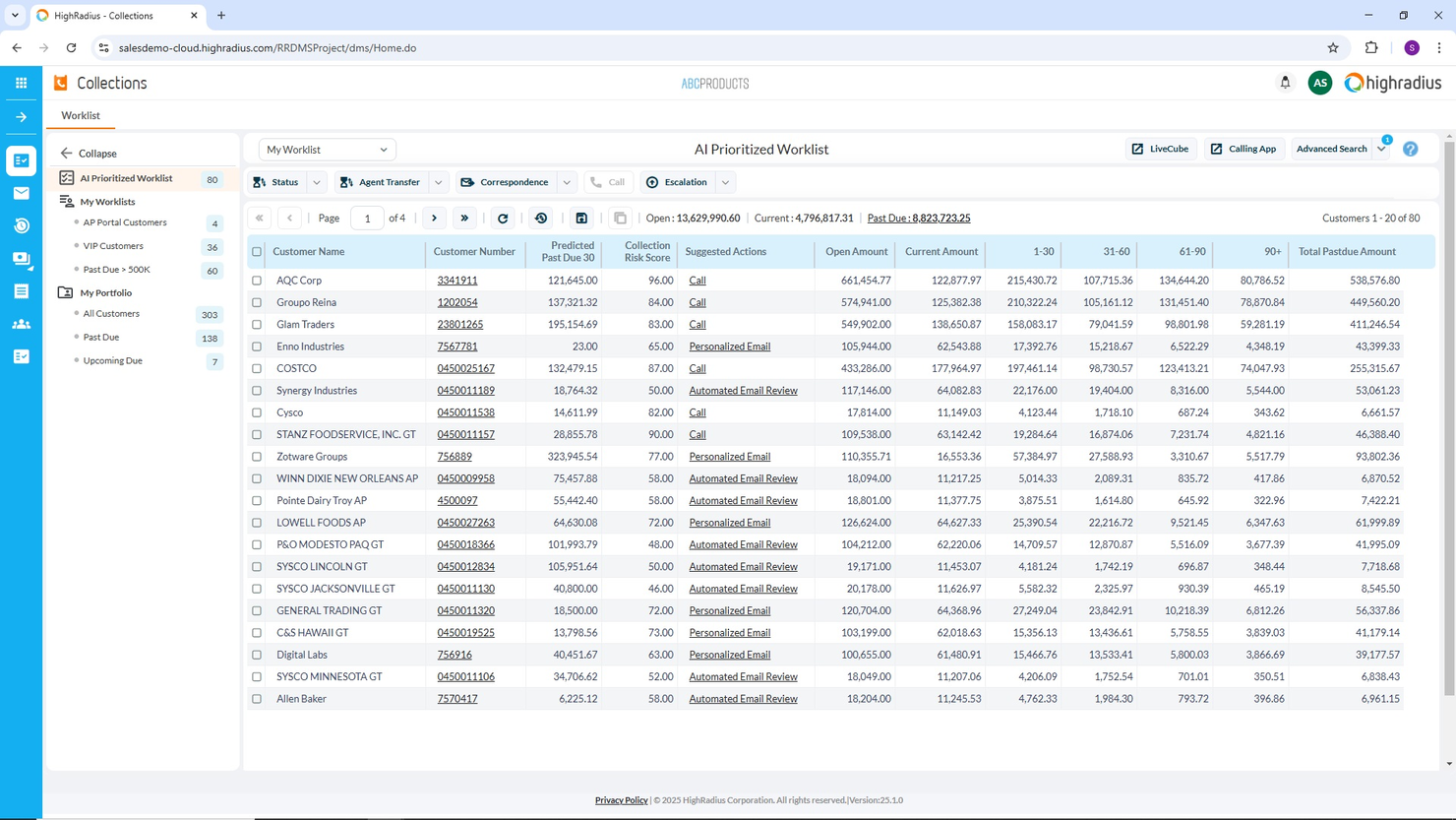 HighRadius screenshot - 10 Best AI Debt Collection Software in 2026