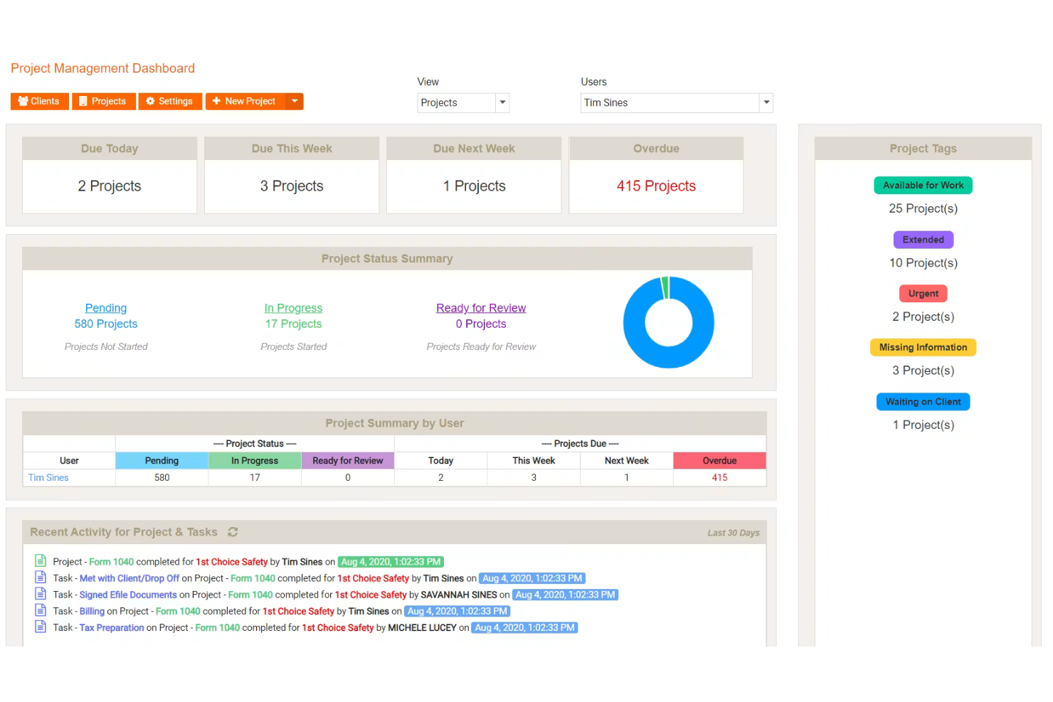 Mango Practice Management screenshot - 10 Best Accounting Workflow Management Software for 2026
