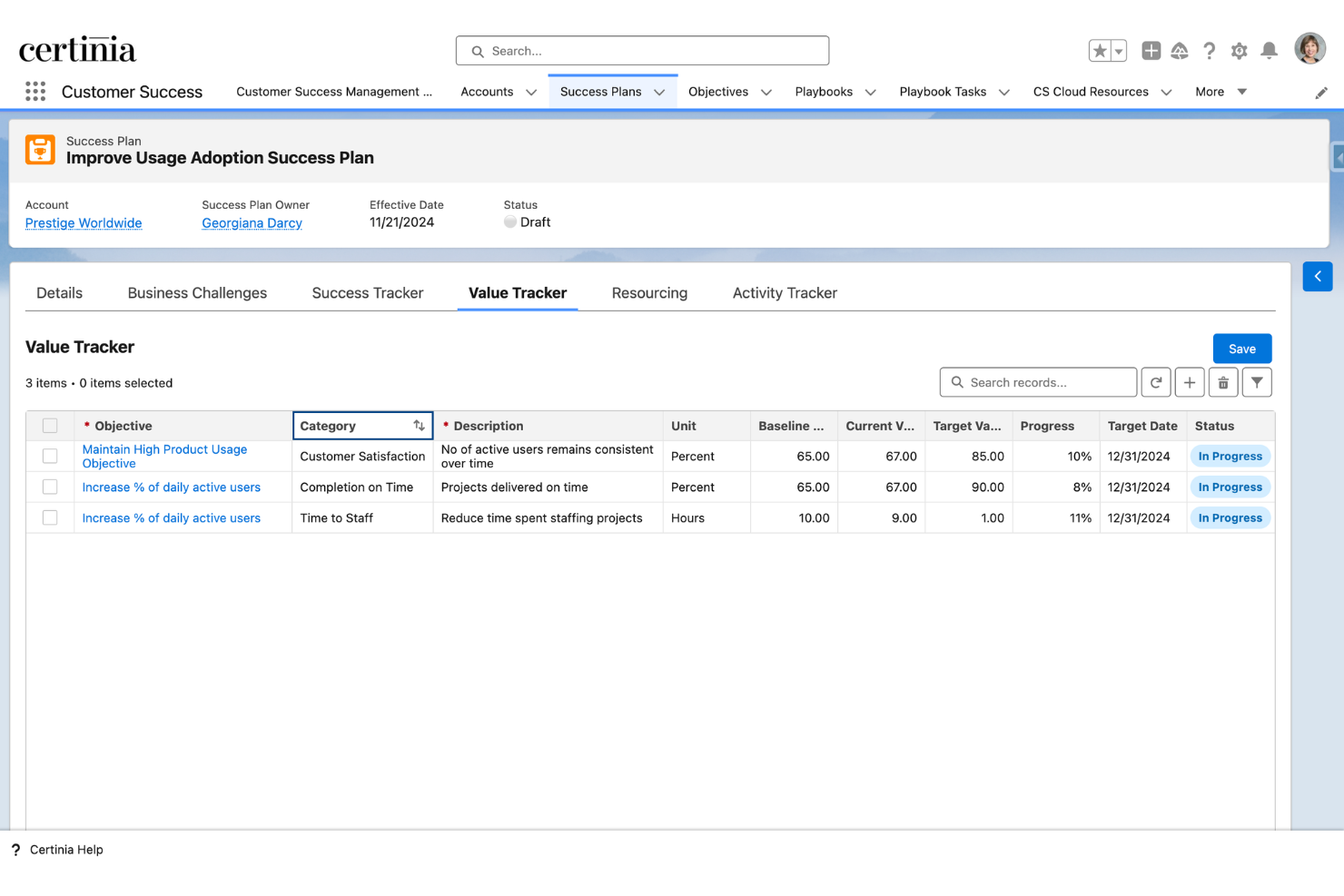 Certinia PS Cloud screenshot - 10 Best Billing Software for Professional Services in 2026