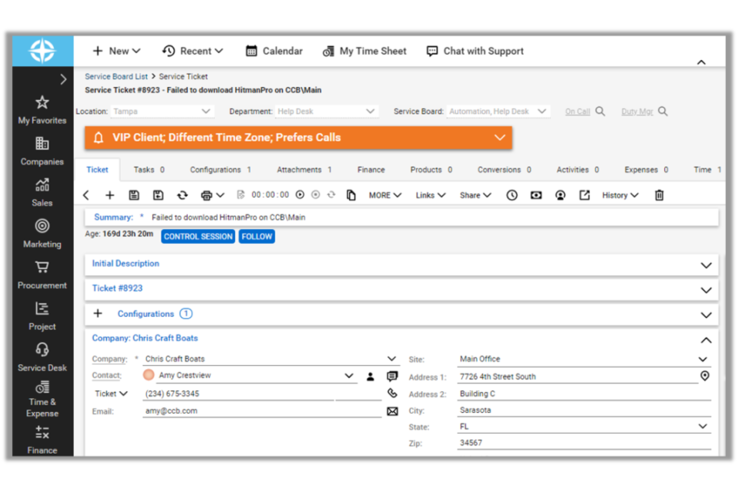 ConnectWise PSA screenshot - 10 Best Billing Software for Professional Services in 2026