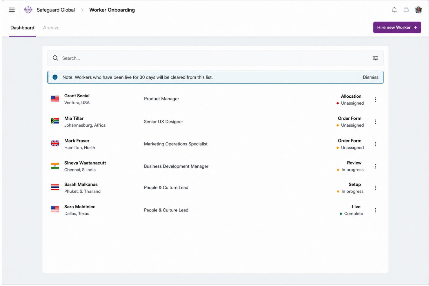 Safeguard Global screenshot - 10 Best Employer of Record Services in 2026