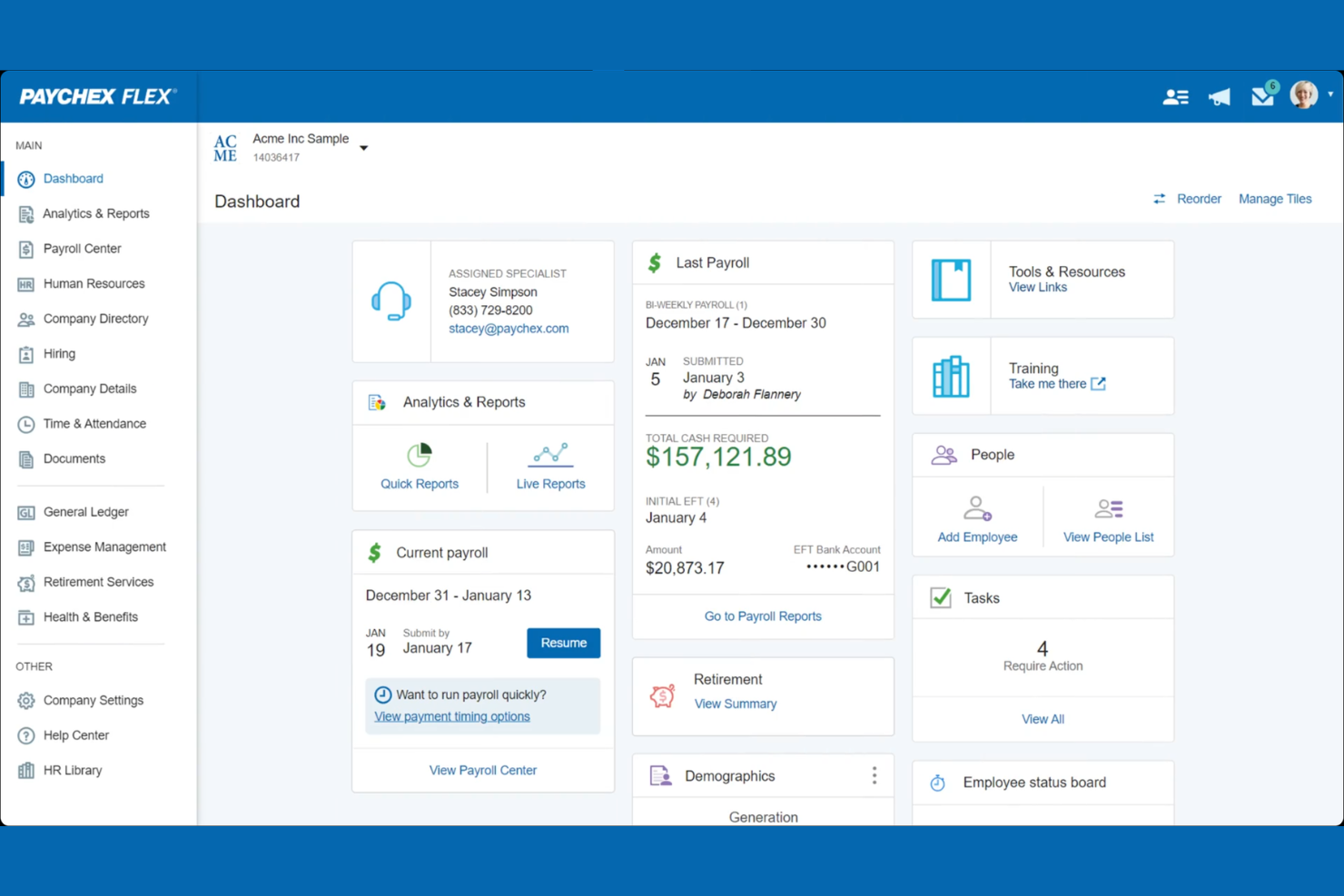 Paychex screenshot - 10 Best TriNet Alternatives in 2026