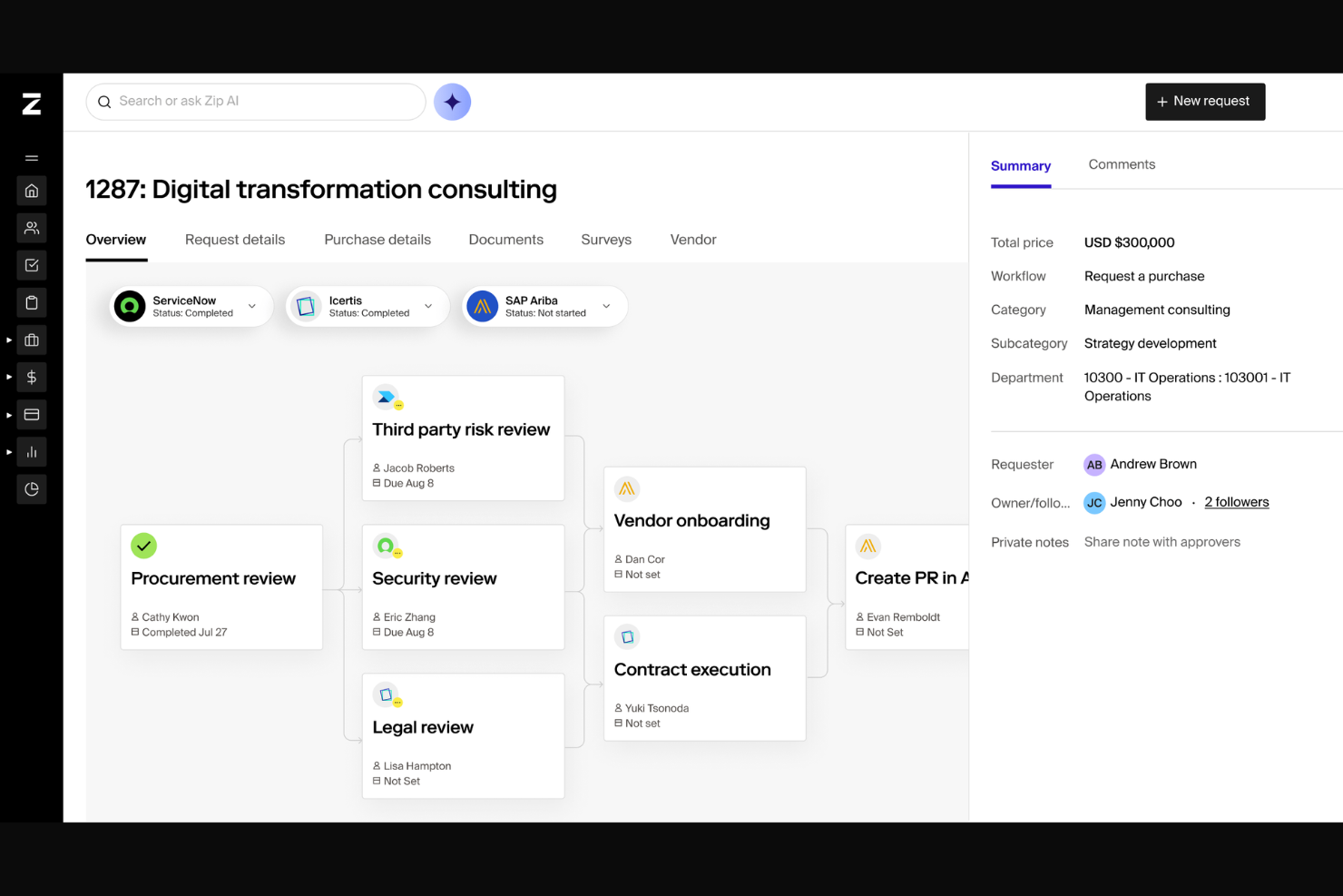 Zip screenshot - 10 Best Procurify Alternatives In 2026