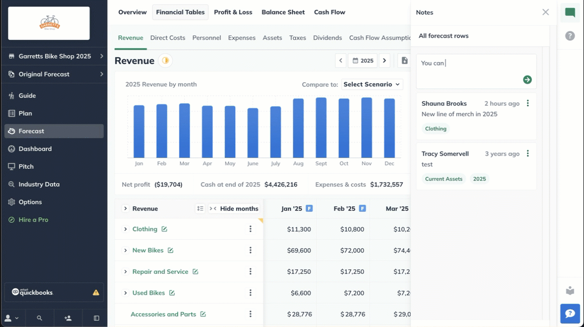 LivePlan helps create business plans with financial forecasting tools.