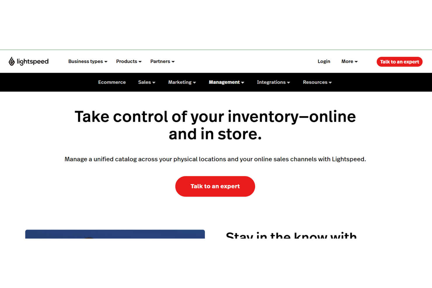 Lightspeed is POS accounting software for retail and hospitality with inventory and sales tracking.