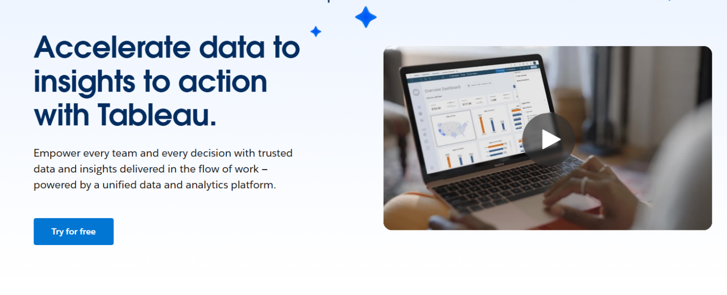 Tableau is a statistical analysis software for visual data insights.