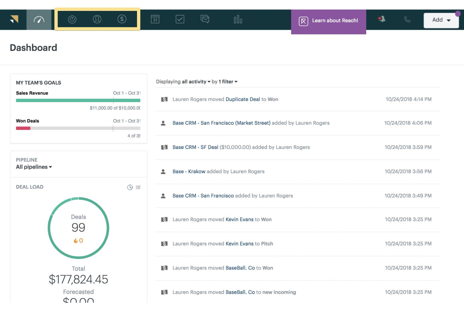 Zendesk Sell manages pipelines and client data to align sales and finance teams.