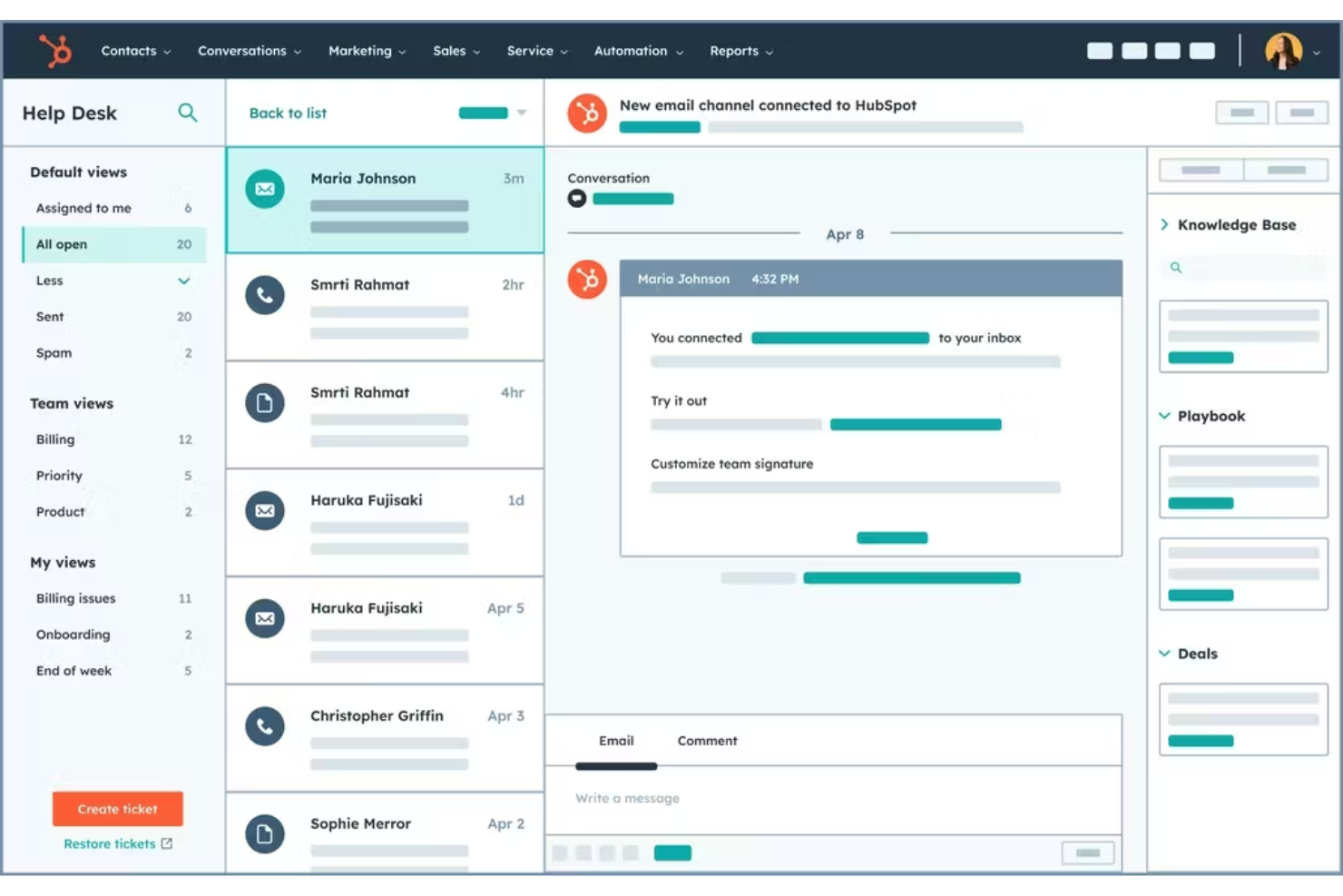 HubSpot CRM centralizes data and automates workflows across client lifecycle.