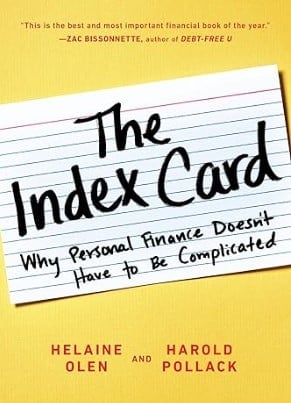 The Index Card - Why Personal Finance Doesn't Have to Be Complicated - finance book for beginners