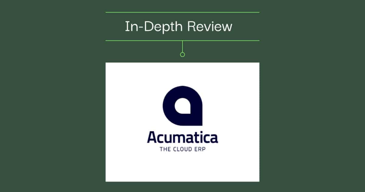 Acumatica ERP Software In-Depth Review 2026