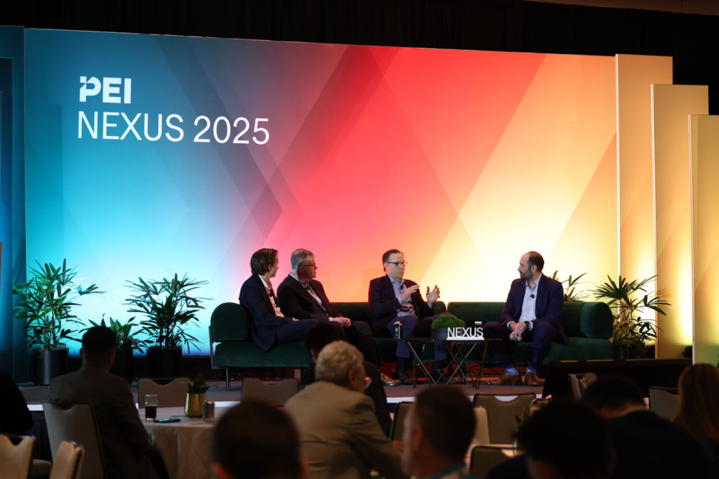 An on-stage panel discussion at the PEI NEXUS conference