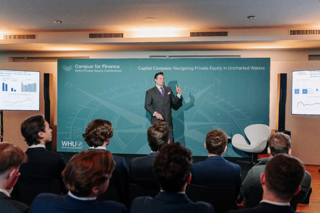 A keynote presentation at the WHU Private Equity Conference