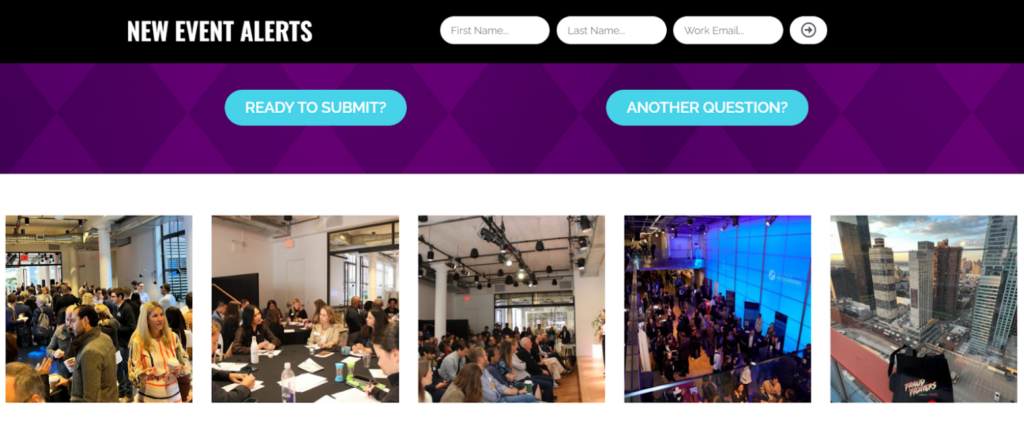 The Empire Startups Fintech Conference landing page screenshot