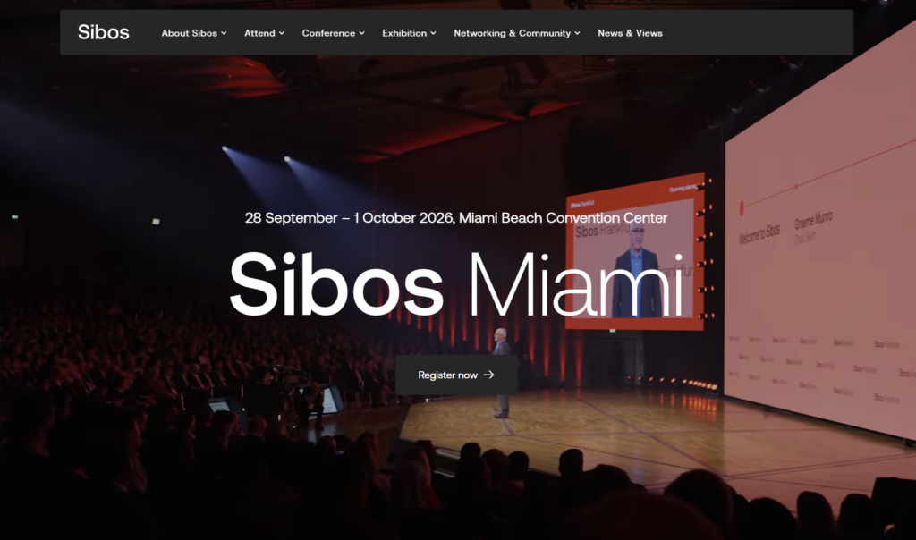 Sibos Conference 2026 landing page