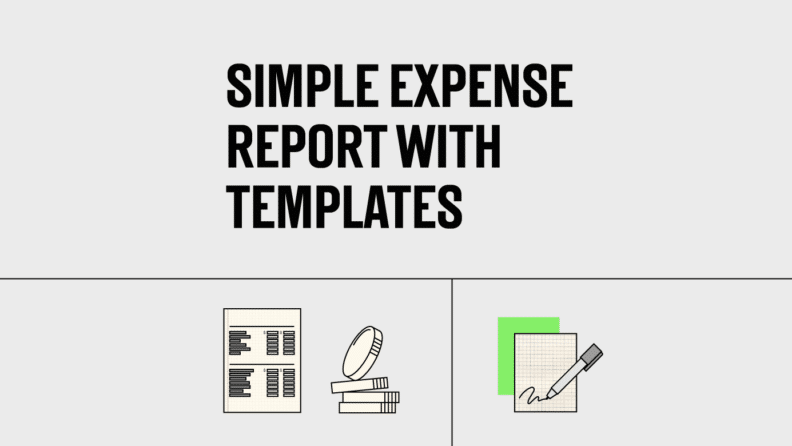 simple expense report with templates featured image