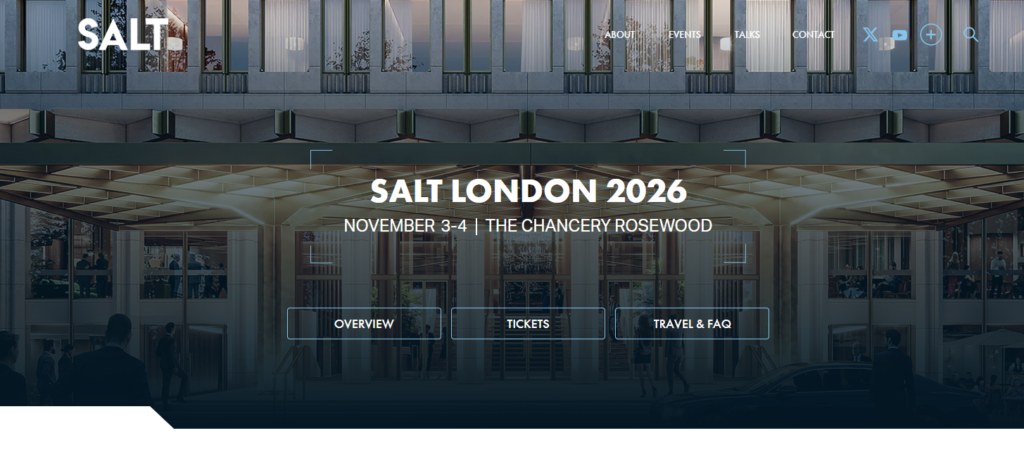 SALT London 2026 event web page