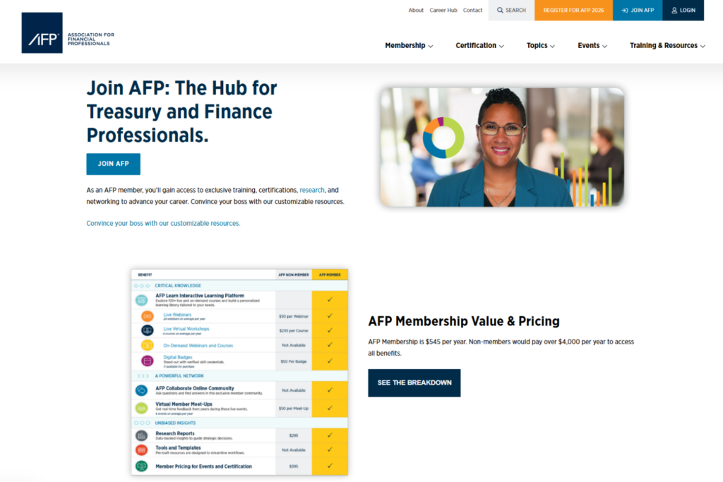 AFP membership page