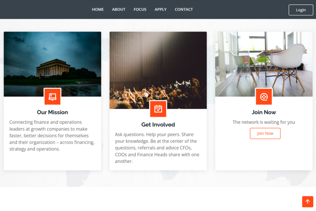 CFO Roundtable community homepage