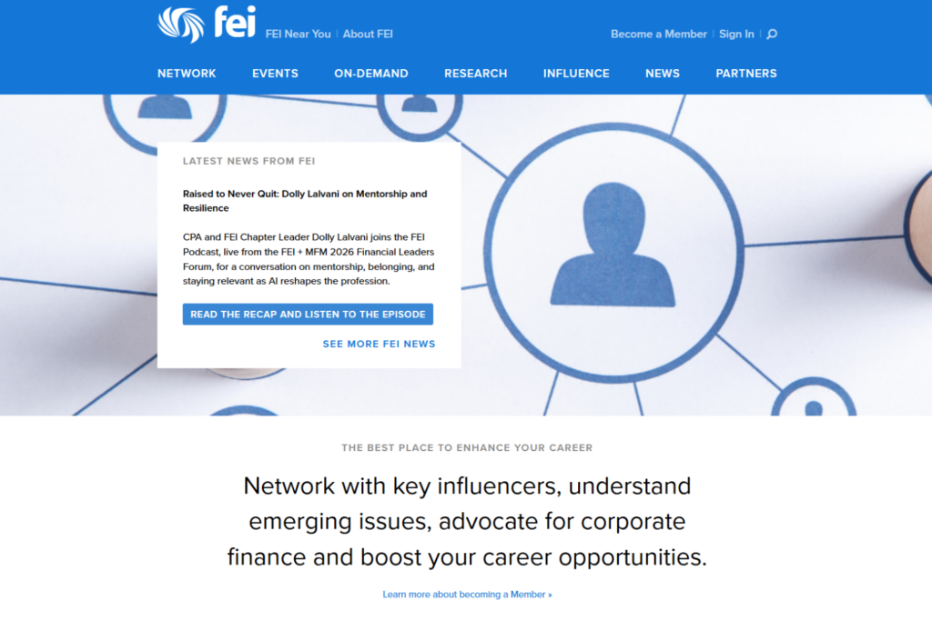 Financial Executives International homepage