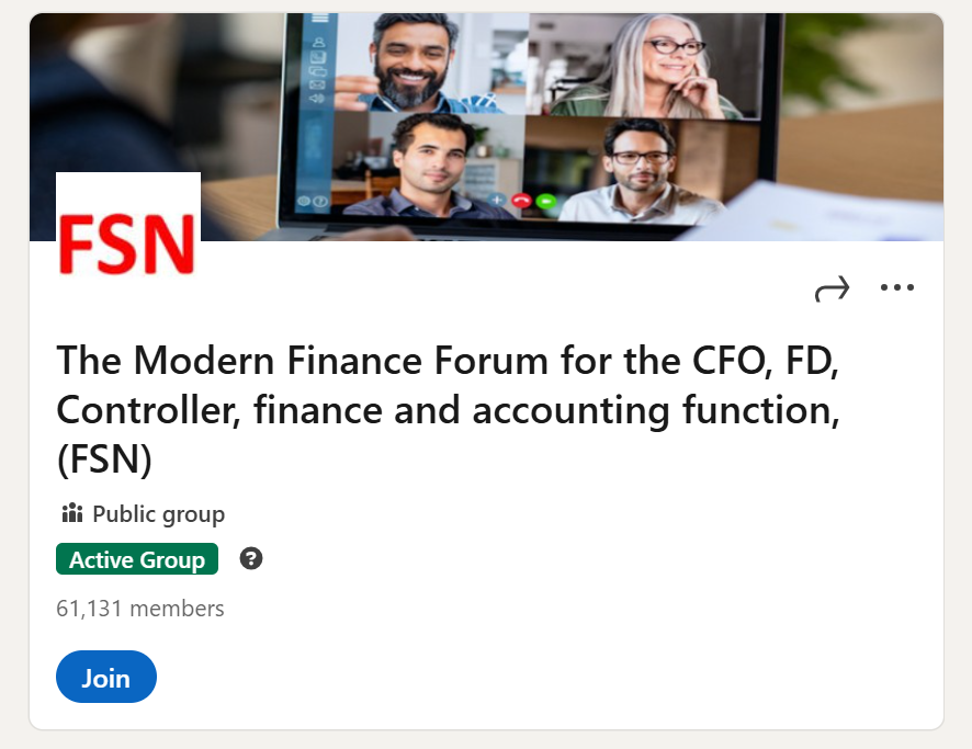 Modern Finance Forum LinkedIn page.