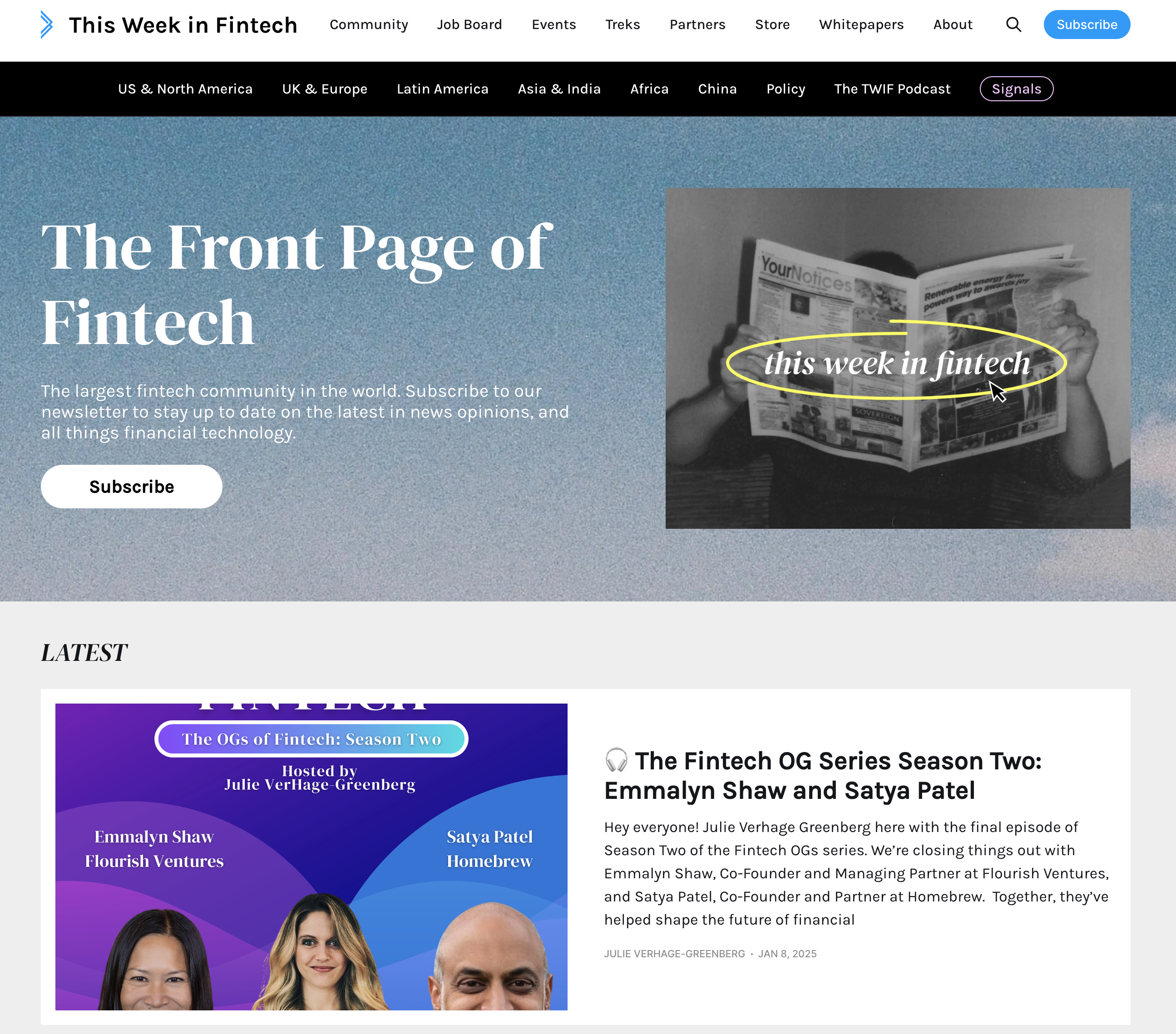 This Week in Fintech newletters